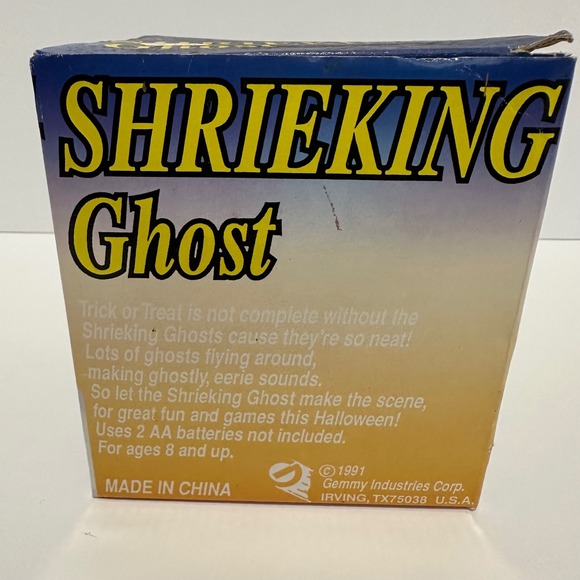 Vintage 1991 Gemmy Shrieking Ghost Sound Activated Halloween Decoration - Picture 6 of 6